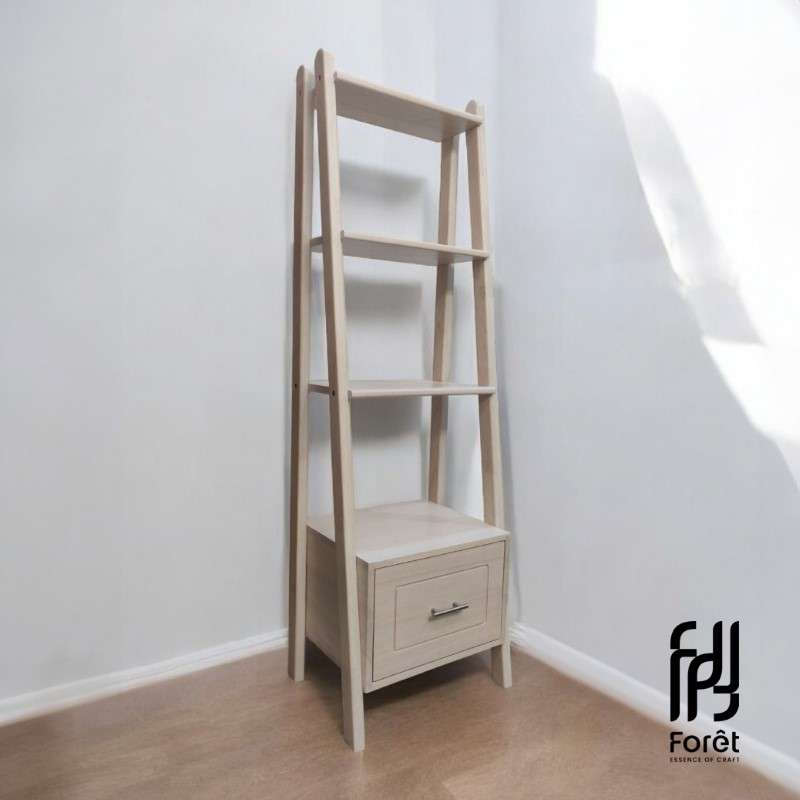 ชั้นวางของ Foret รุ่นSP2230A  ไม้ยางพารา สีWhite Wash-1