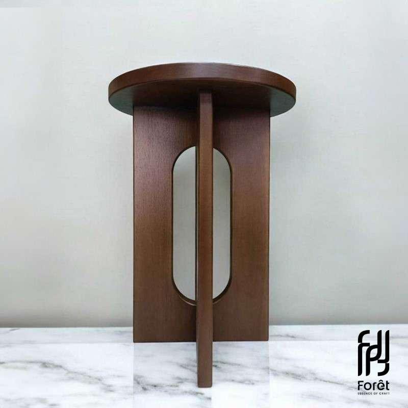 โต๊ะข้างวางของ Foret รุ่นSP2259 ไม้ยางพารา สีBrown-1