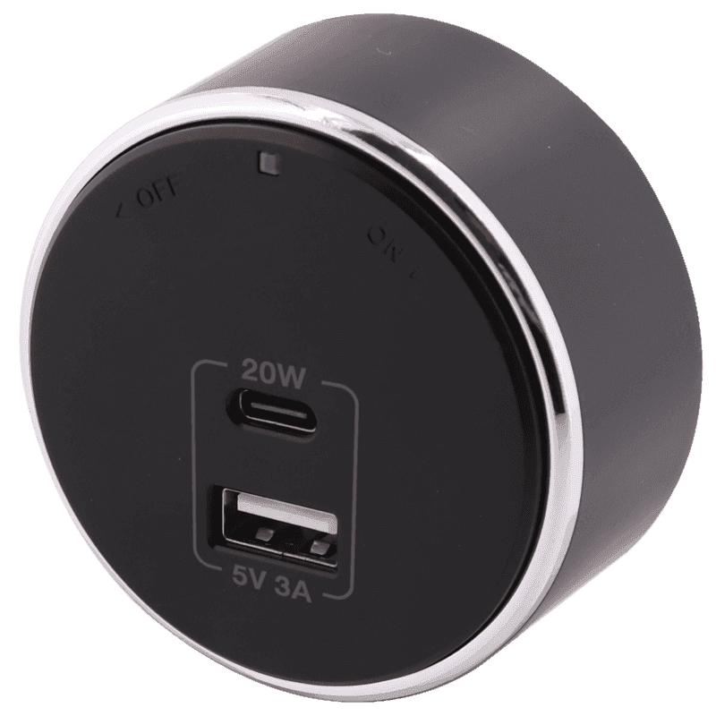 หัวปลั๊ก Toshino รุ่น SK-PD20WBK (ต้องซื้อคู่รางปลั๊กไฟ Toshino)-1