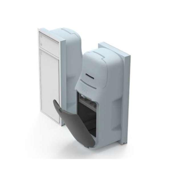 ถังขยะฝังกำแพง DOS รุ่น Portana BL8-02/GY-60L/R00 สี Cloudy Gray ขนาด 60 ลิตร (มือจับด้านขวา)-1