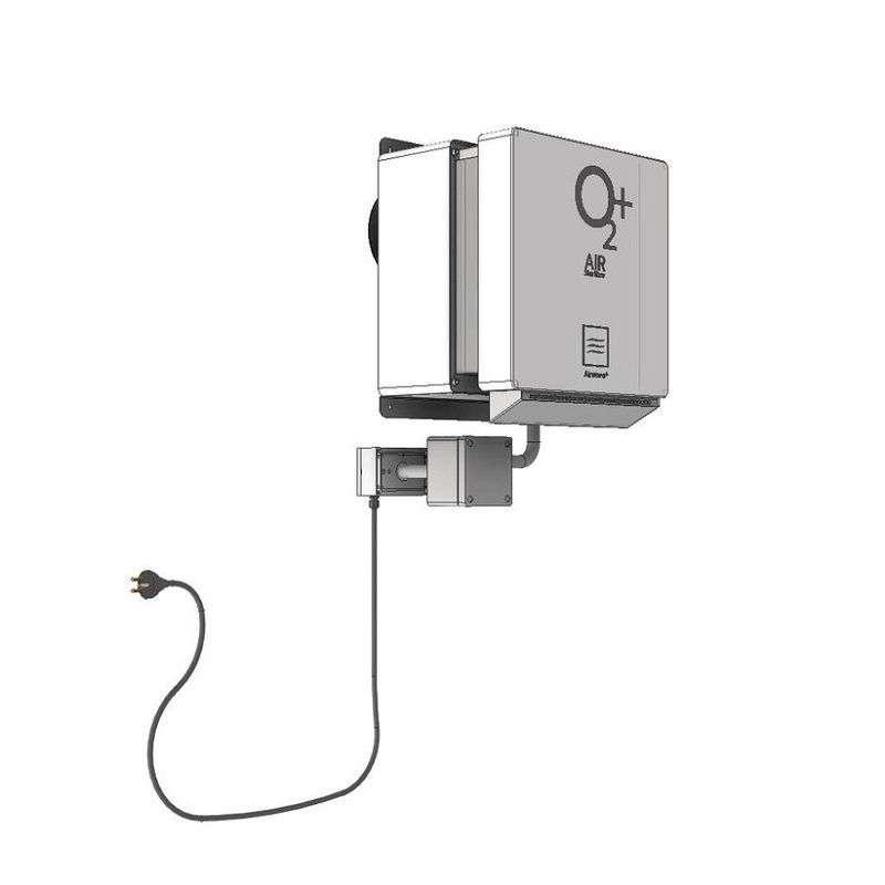 บริการติดตั้งระบบเครื่องเติมอากาศ แรงดันบวก พร้อมระบบกำจัดกลิ่น Slim Type รุ่น AC-10S-1