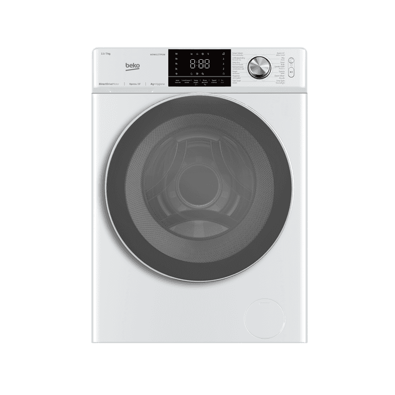 เครื่องซัก-อบผ้า BEKO WDW1177P1W ความจุ ซัก 11 Kg. / อบ 7 Kg. พร้อมบริการติดตั้ง-1