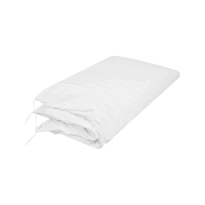 ปลอกผ้านวมกันไรฝุ่น MITEX สีขาวลายเส้นเทา ขนาด 3.5 ฟุต (152.4 x 203.2 cm.)-1