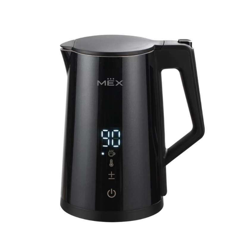 กาต้มน้ำไฟฟ้าปรับอุณหภูมิได้ MEX รุ่น KPL915TB ขนาด 1.5 ลิตร (สีดำ)-1