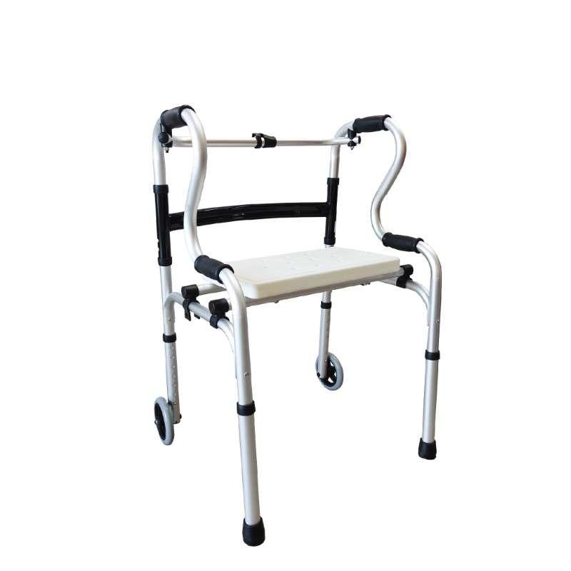 วอร์คเกอร์ ELDERLIFE อุปกรณ์ช่วยเดิน มีล้อ และที่รองนั่งพัก พับได้ รุ่น HT-009-1