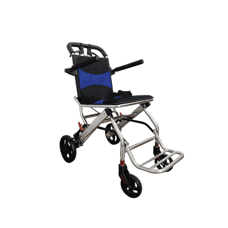 รถเข็นผู้สูงอายุ ELDERLIFE โครงสร้างอลูมิเนียมอัลลอย ล้อเล็ก พับได้ รุ่น HT-133BL-1