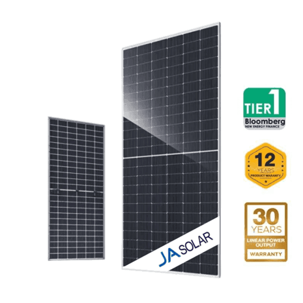 แผงโซล่าเซลล์ JA Solar BIFACIAL ขนาด 700 วัตต์ 33 มม. (N-Type)-1