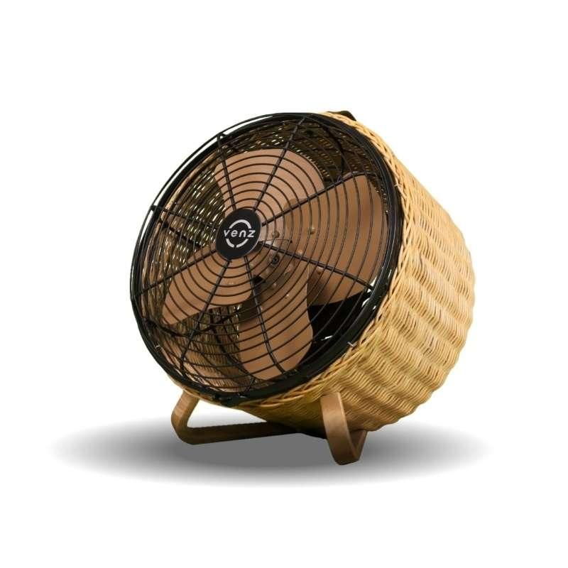 Venz เวนซ์ พัดลมหวาย รุ่น Tuber 12 นิ้ว ตั้งโต๊ะ (สี Sunset)-1
