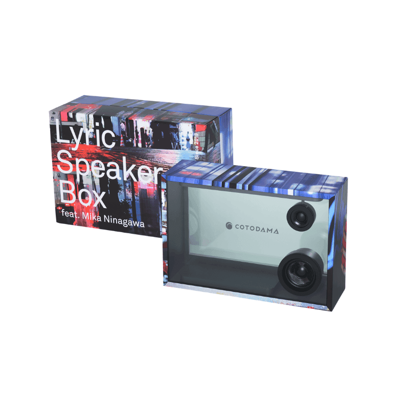 COTODAMA Speaker Box ลำโพงแสดงเนื้อเพลง สี Mika Ninagawa-1