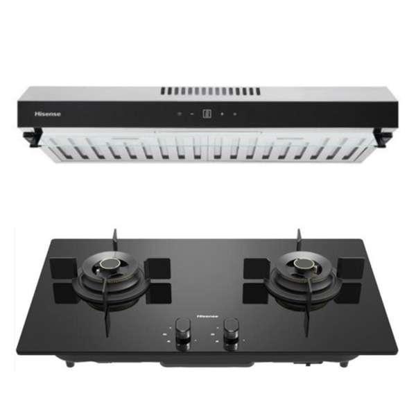 เตาแก๊ส Hisense รุ่น GG722B พร้อม เครื่องดูดควัน รุ่น UH60BG-TH-1