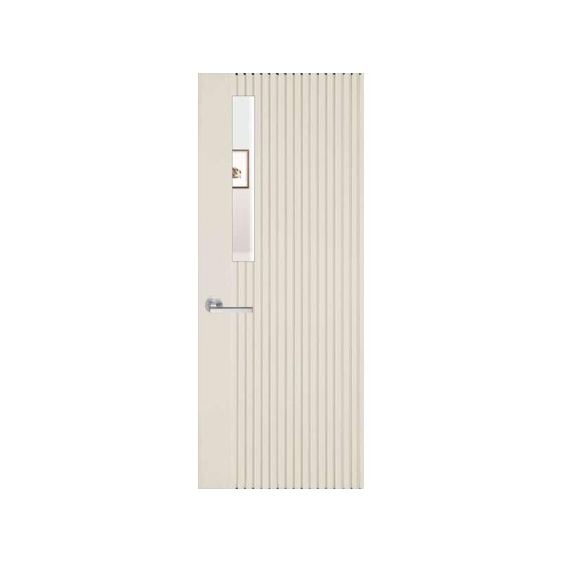 ประตูโพลีสไตรีนกระจกใส รุ่น One Eight สีครีม 70x200 ซม.-1