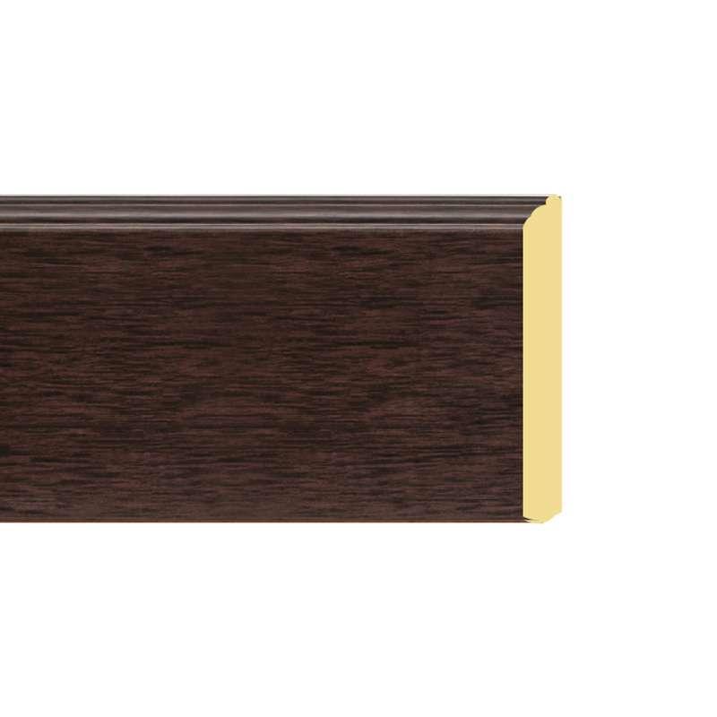 บัวพื้นพอลิสไตรีน 3.4"สีไม้โอ๊คLD3405-12-1