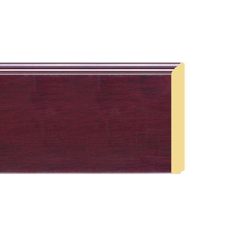 บัวพื้นพอลิสไตรีน3.4"โรสวู๊ดเงาLD3405-21-1