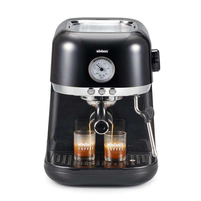 เครื่องชงกาแฟ MiniMex รุ่น MLM-BL1 La Moon ดีไซน์ Modern Retro มาพร้อมก้านเป่าฟองนม Coffee Machine-1