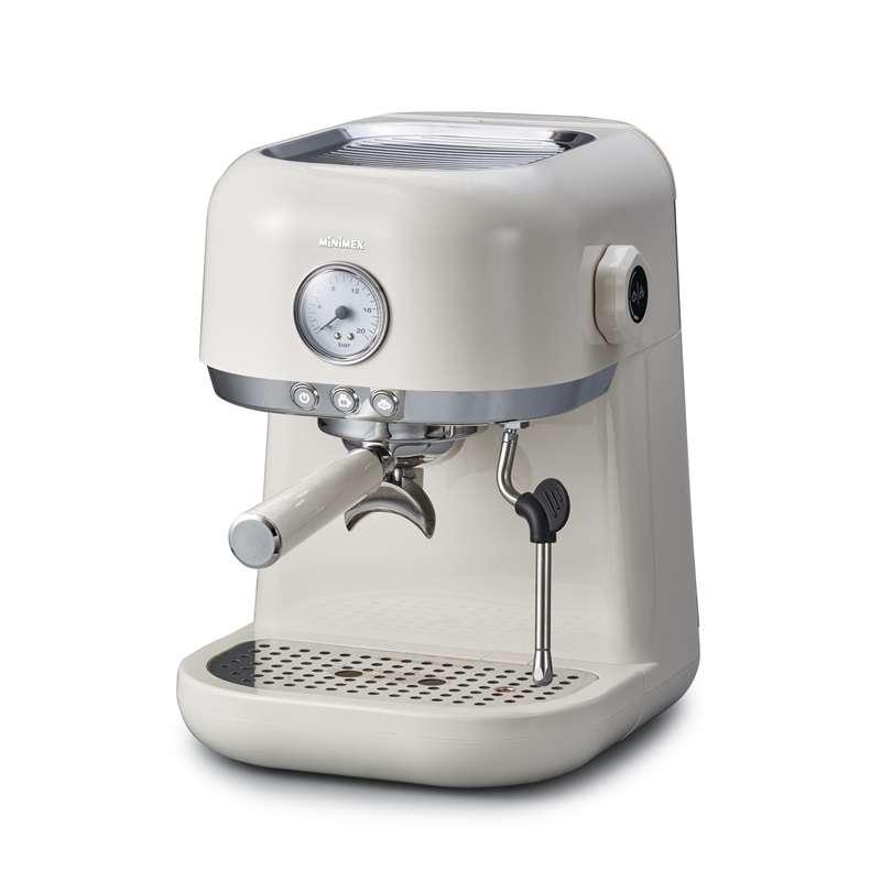 เครื่องชงกาแฟ MiniMex รุ่น MLM1-CR La Moon ดีไซน์ Modern Retro มาพร้อมก้านเป่าฟองนม Coffee Machine-1