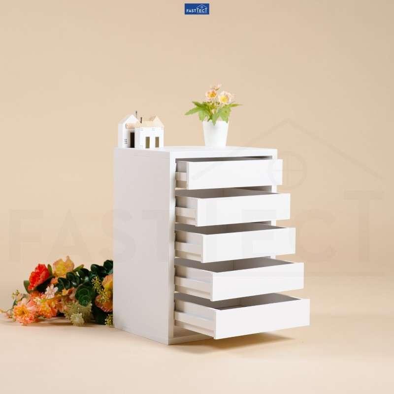 ตู้จัดระเบียบ 5 ลิ้นชัก FASTTECT สีขาว-1