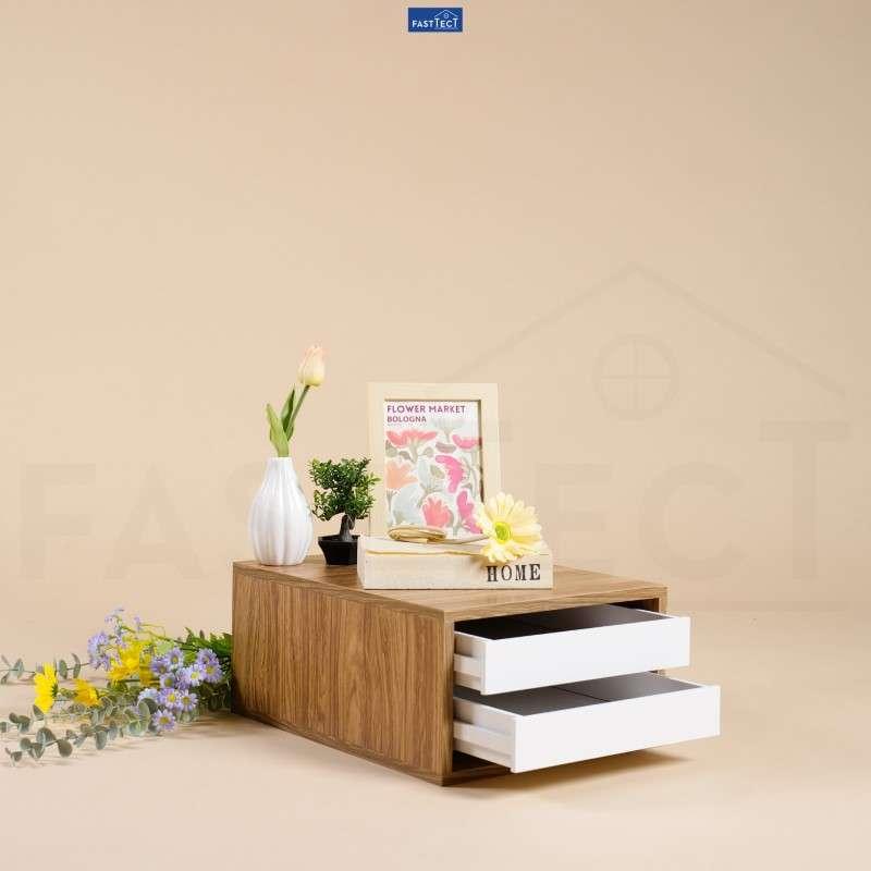 ตู้จัดระเบียบ FASTTECT ไซส์ XL 2 ลิ้นชัก สีลาเต้-ขาว-1