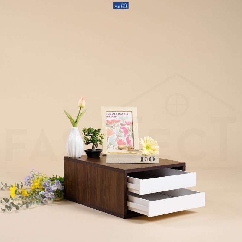 ตู้จัดระเบียบ FASTTECT ไซส์ XL 2 ลิ้นชัก สีโอ๊ค-ขาว-1