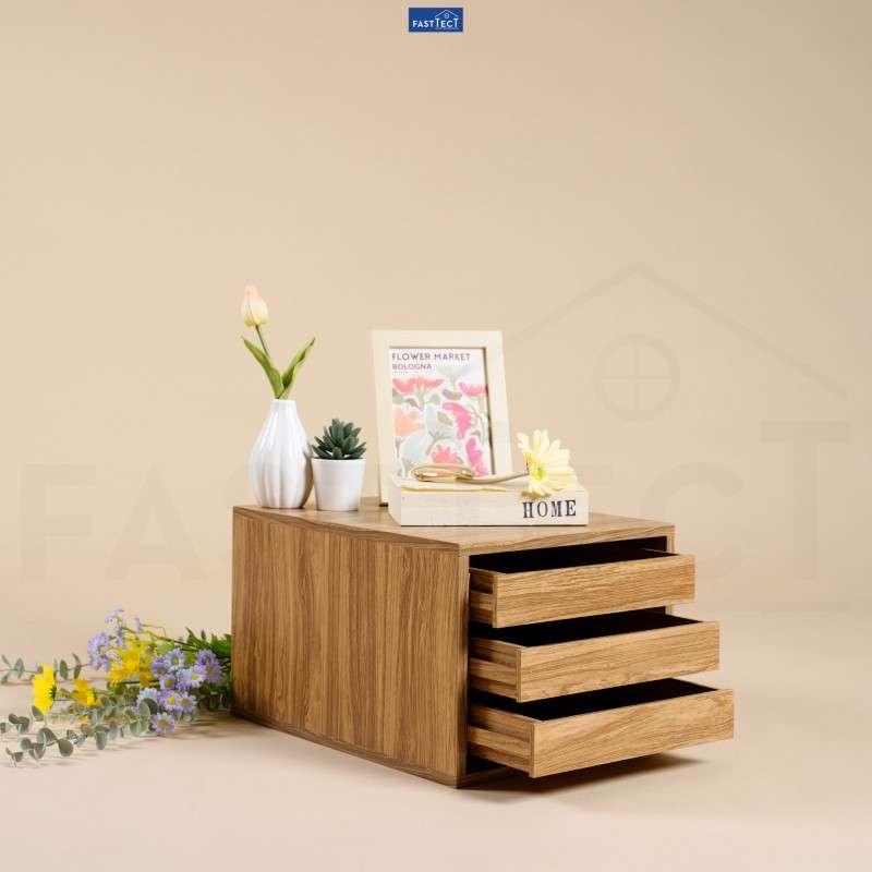 ตู้จัดระเบียบ FASTTECT ไซส์ XL 3 ลิ้นชัก สีลาเต้-1