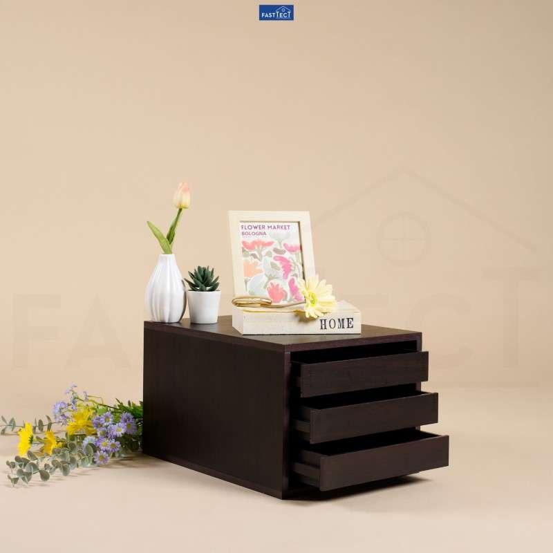 ตู้จัดระเบียบ FASTTECT ไซส์ XL 3 ลิ้นชัก สีเวงเก้-1