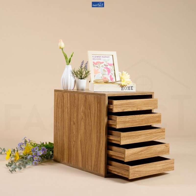 ตู้จัดระเบียบ FASTTECT ไซส์ XL 5 ลิ้นชัก สีลาเต้-1