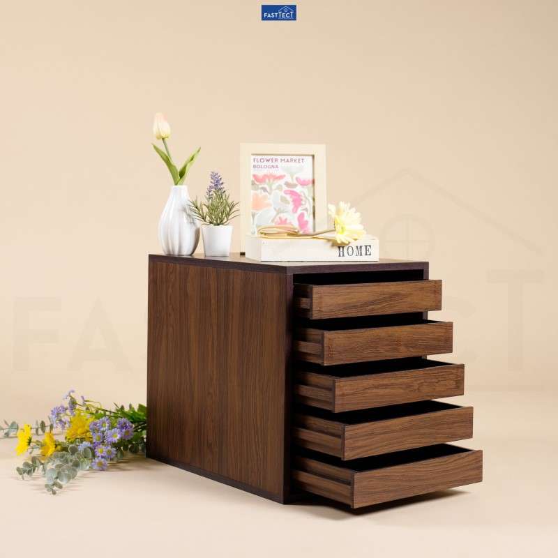 ตู้จัดระเบียบ FASTTECT ไซส์ XL 5 ลิ้นชัก สีโอ๊ค-1