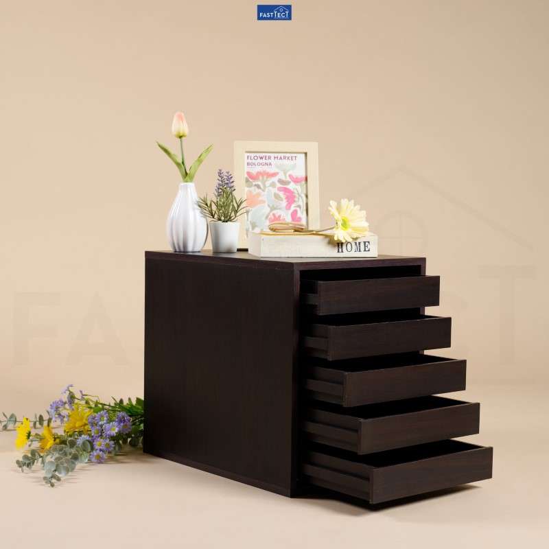 ตู้จัดระเบียบ FASTTECT ไซส์ XL 5 ลิ้นชัก สีเวงเก้-1