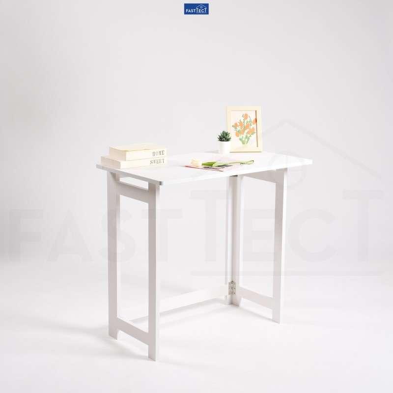 โต๊ะทำงานพับเก็บได้ FASTTECT สีขาว-1