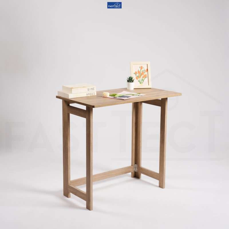 โต๊ะทำงานพับเก็บได้ FASTTECT สีไวท์โอ๊ค-1