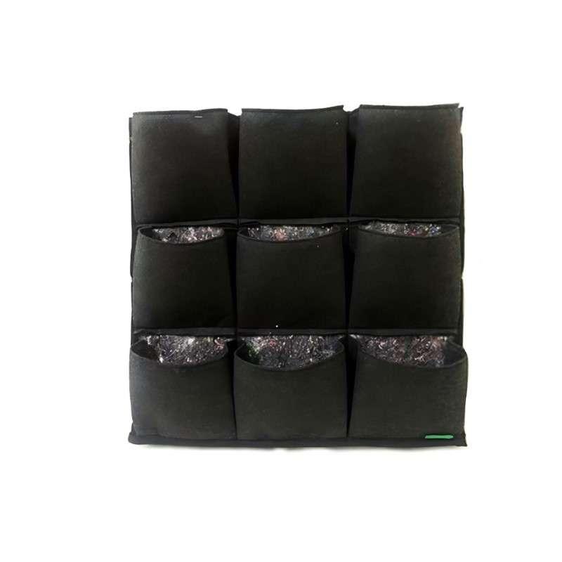 แผงกระเป๋าผ้าสวนแนวตั้ง Ezy Green wall รุ่น 9 ช่อง ขนาด 60x120 ซม.-1