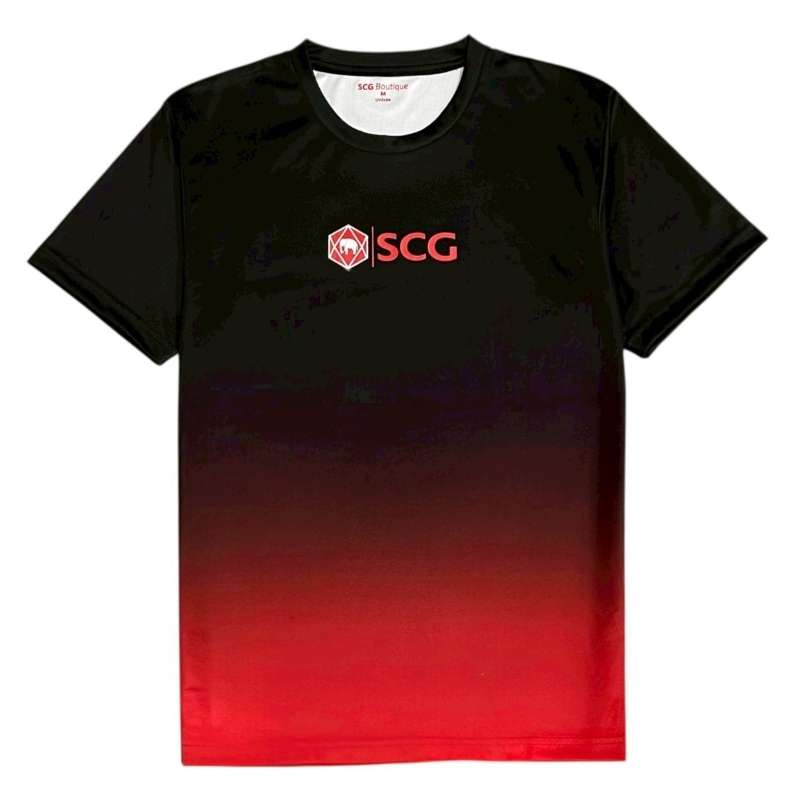 เสื้อกีฬา SCG Ombre print Fade Red 4L 50-1