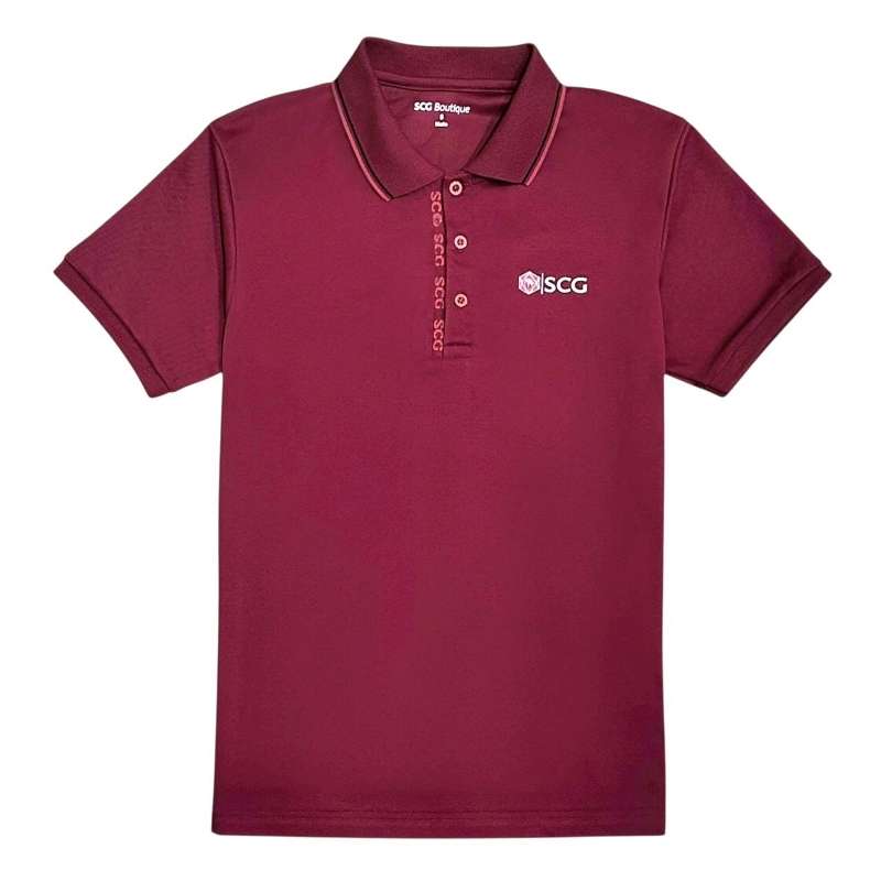 เสื้อโปโล SCG สี Winery Red XL ช-1