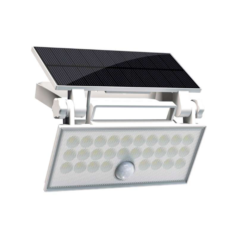 โคมไฟติดผนัง LED โซลาร์เซลล์ WING-2-WH 25W/6500K แสงขาว-1