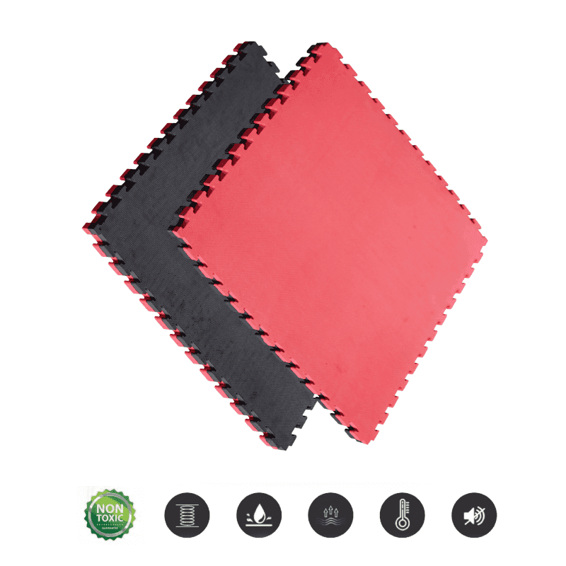 เเผ่นรองปูพื้น EVA Homefittools (2 แผ่น) สี แดง/ดำ -1