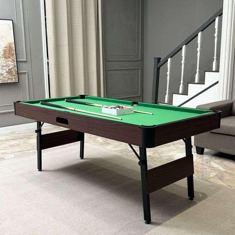 โต๊ะพูล Pool Billiard Table พับได้ รุ่น V.19 ขนาด 6 ฟุต สักหลาดสีเขียว-1