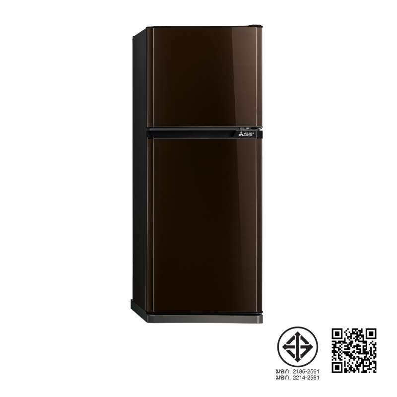 ตู้เย็น 2 ประตู ชั้นวางกระจกนิรภัย MITSUBISHI ขนาด 208 ลิตร 7.3 คิว รุ่น MR-FV22T สีน้ำตาล-1