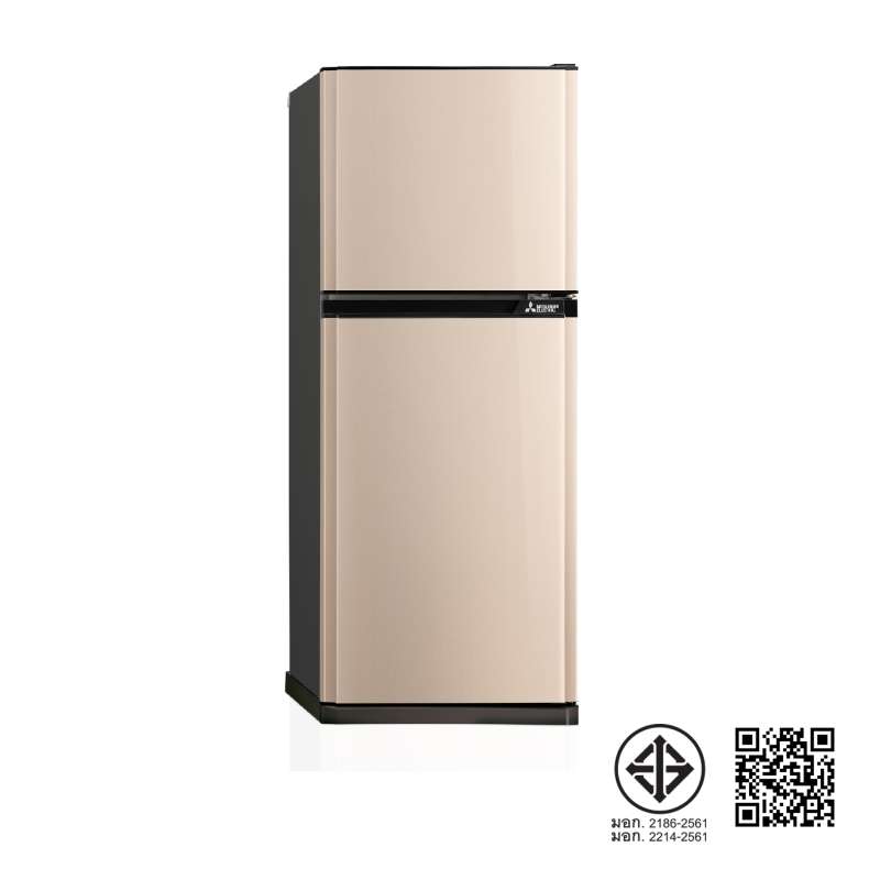 ตู้เย็น 2 ประตู ชั้นวางกระจกนิรภัย MITSUBISHI ขนาด 208 ลิตร 7.3 คิว รุ่น MR-FV22T สีทองชมพู-1