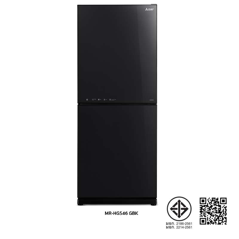 ตู้เย็น 2 ประตู MITSUBISHI ขนาด 421 ลิตร 14.9 คิว รุ่น MR-HGS46EY สีดำประกาย-1