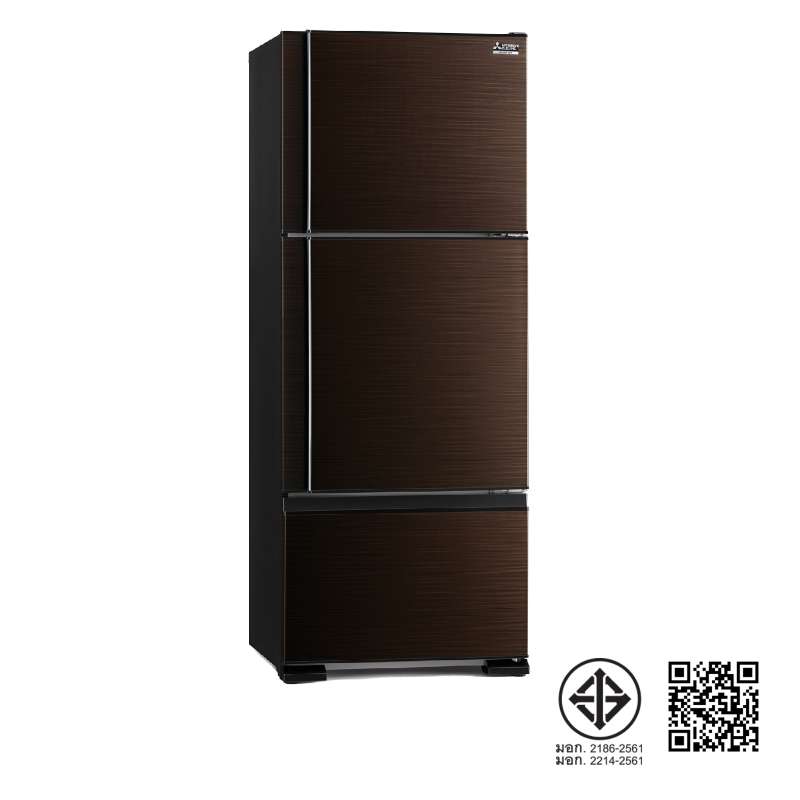 ตู้เย็น 3 ประตู MITSUBISHI ขนาด 414 ลิตร 14.6 คิว รุ่น MR-V46EY สีน้ำตาล-1