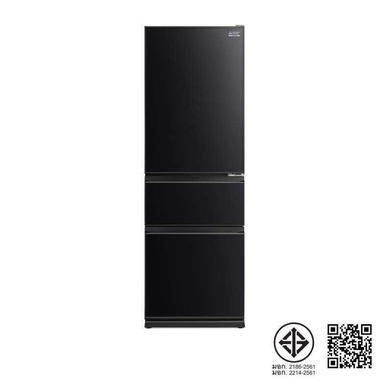 ตู้เย็น 3 ประตู MITSUBISHI ขนาด 363 ลิตร 12.8 คิว รุ่น MR-CGX42EY สีดำประกาย-1