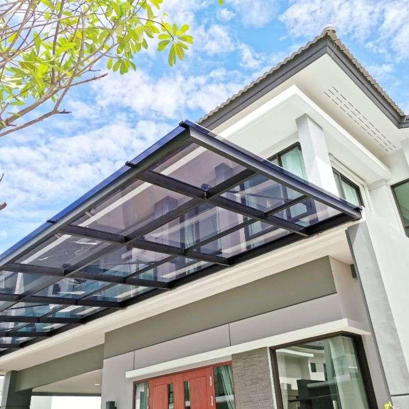 ค่าสำรวจบริการติดตั้งหลังคาโรงรถ กันสาด ติดตั้งรางน้ำฝน และ ระแนงไม้เทียม by BP บุญนำพา-1