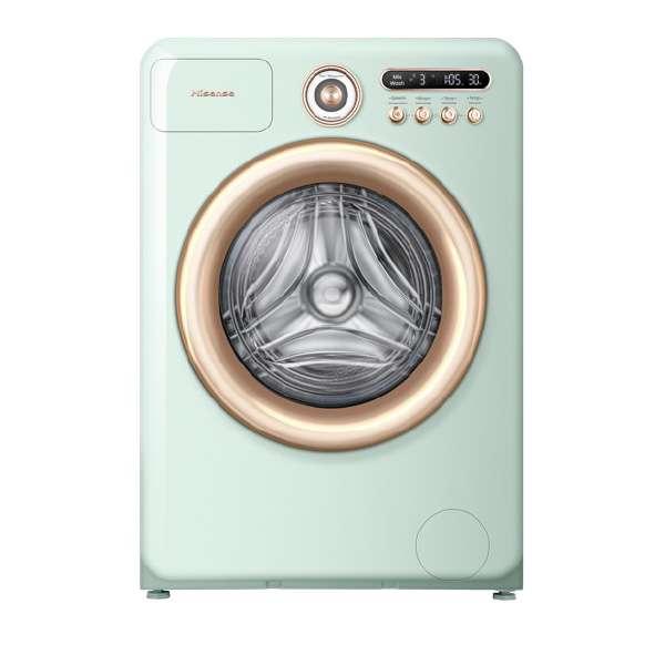 HISENSE เครื่องซักและอบผ้า ฝาหน้า ขนาดถังซัก 10.5Kg./ อบ 7Kg รุ่น Roman Green-1