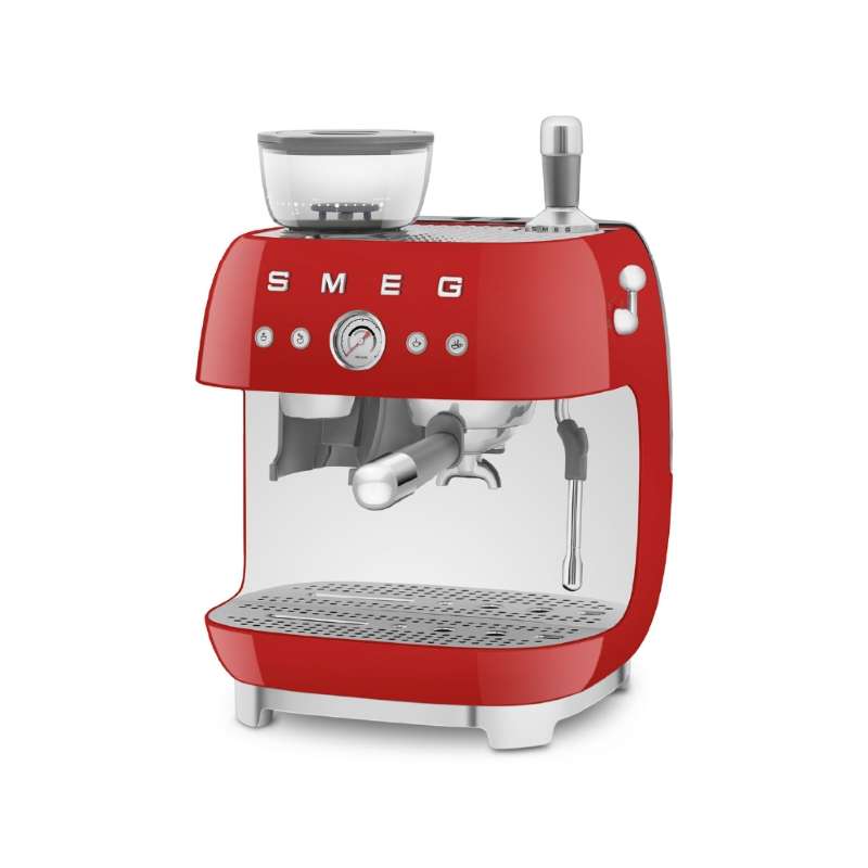 SMEG เครื่องชงกาแฟพร้อมเครื่องบดกาแฟในตัว EGF03RDEU สีแดง-1