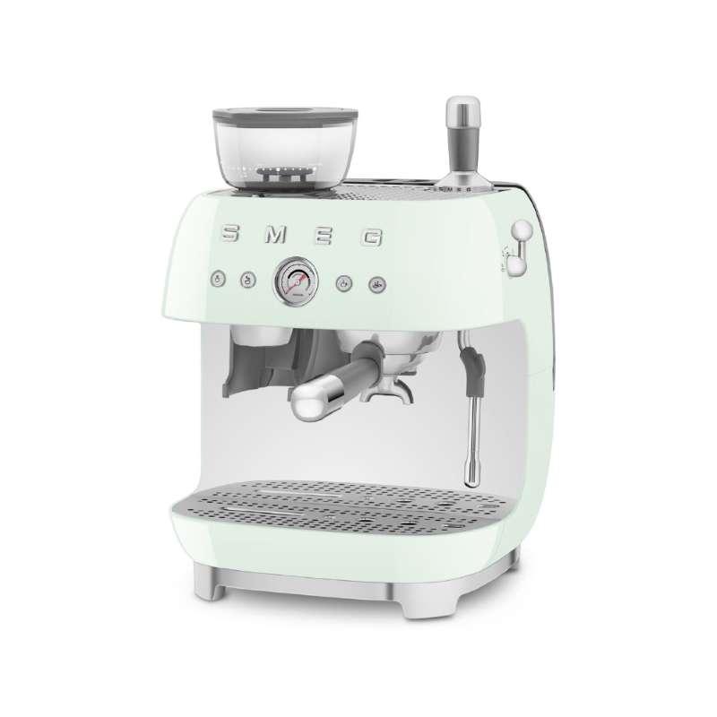 SMEG เครื่องชงกาแฟพร้อมเครื่องบดกาแฟในตัว EGF03PGEU สีเขียว พาสเทล-1