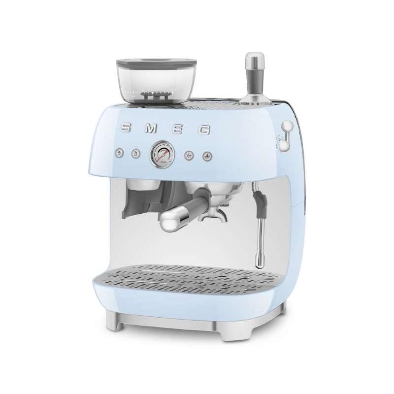 SMEG เครื่องชงกาแฟพร้อมเครื่องบดกาแฟในตัว EGF03PBEU สีฟ้า พาสเทล-1