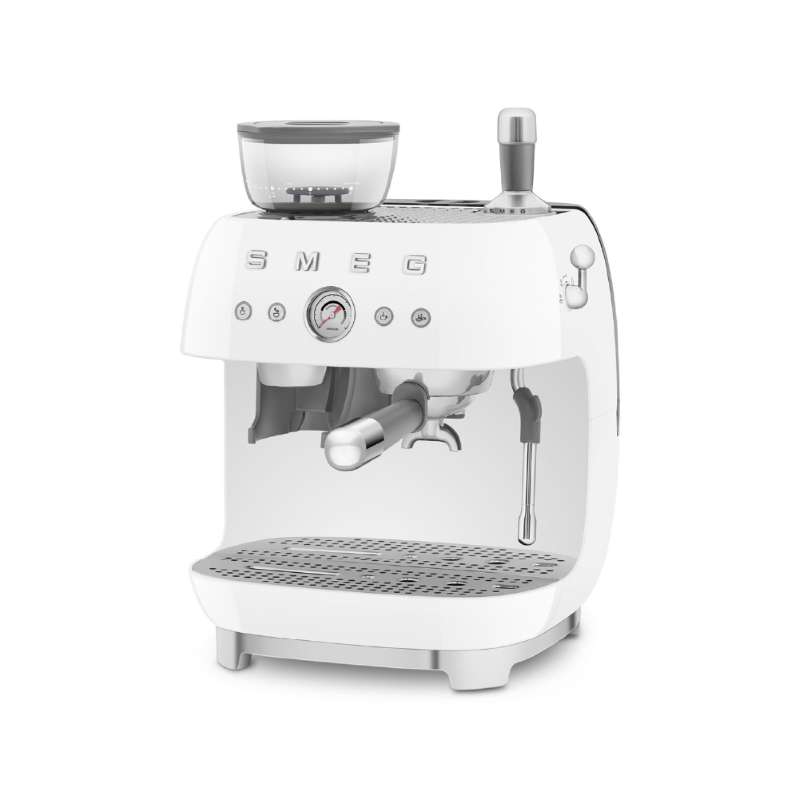 SMEG เครื่องชงกาแฟพร้อมเครื่องบดกาแฟในตัว EGF03WHEU สีขาว-1