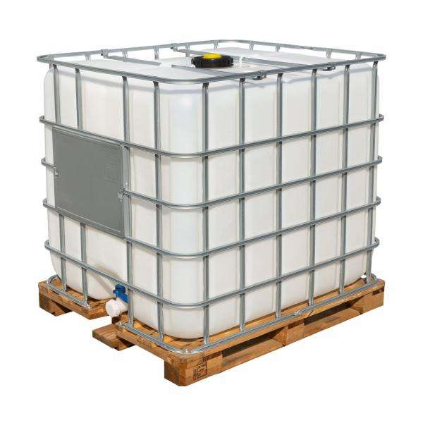 ถัง IBC HDPE 1000 ลิตร (Recondition ตัวถัง + โครงเหล็ก + พาเลทไม้) | DRAGON-1