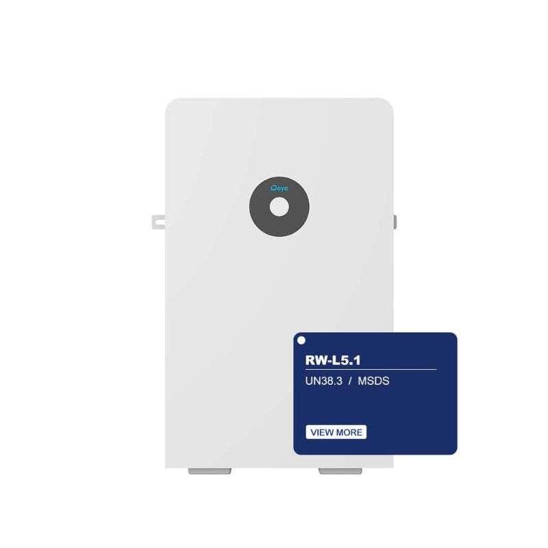 แบตเตอรี่สำรองพลังงานไฟฟ้า Deye LV 5.12KWH battery IP65-1