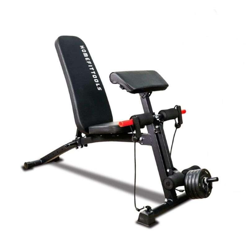 ม้านั่งปรับระดับ รุ่น P1 + เสริมแขน - Homefittools-1