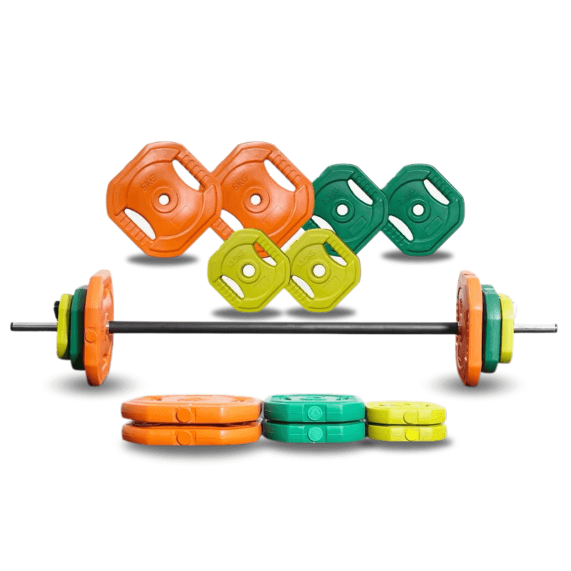 เซ็ตบาร์เบลยกน้ำหนัก 20 kg - Homefittools-1